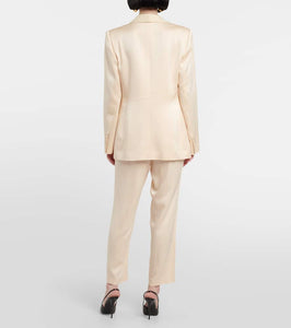 Blaze Milano Milano Bridal Smoking satin blazer