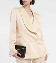 Blaze Milano Milano Bridal Smoking satin blazer