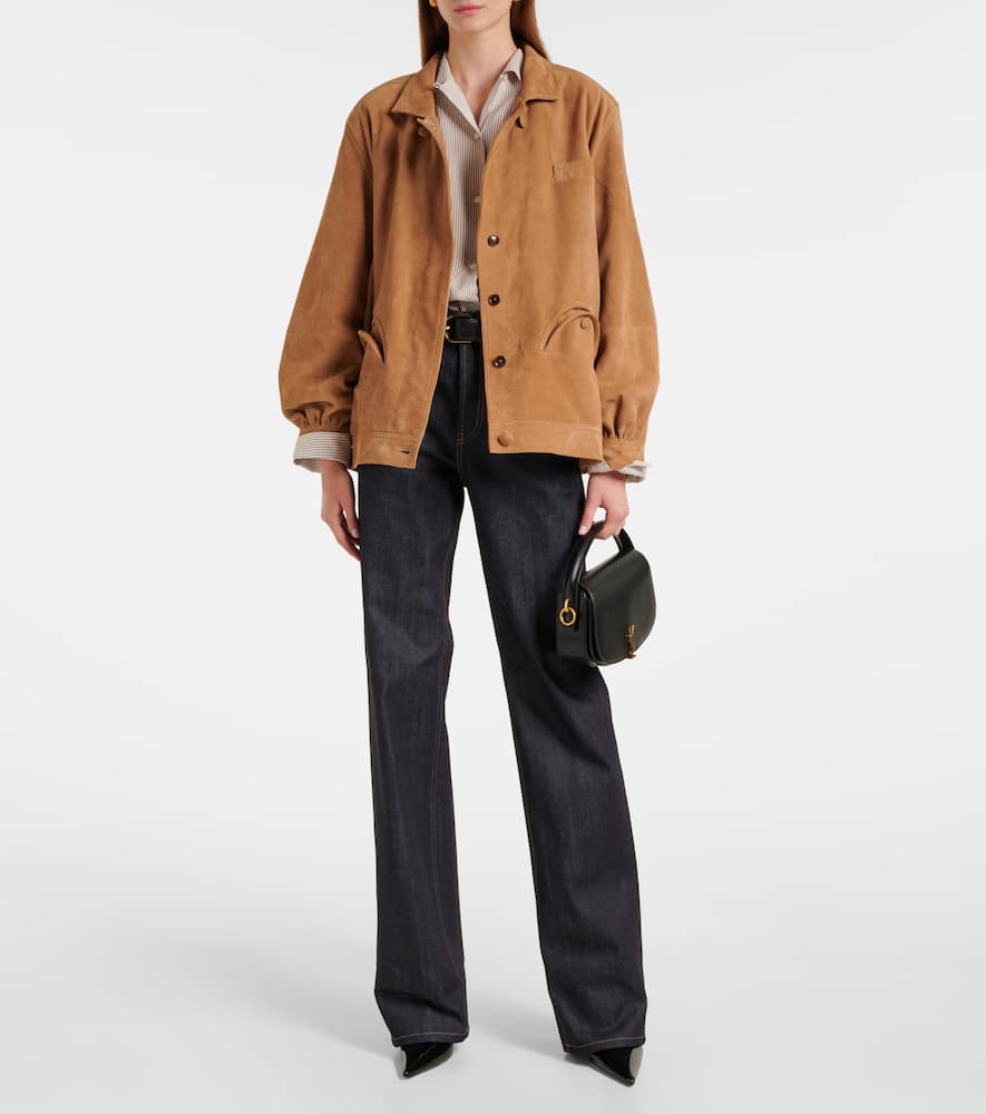 Blaze Milano Milano Cleo suede bomber jacket