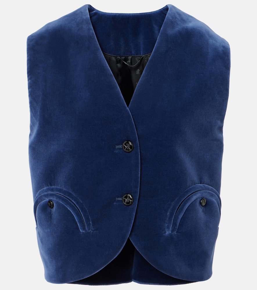 Blaze Milano Milano Jealousy Gliss cotton velvet vest