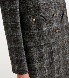 Blaze Milano Milano Lulua Shamo checked cropped wool-blend jacket