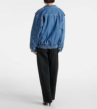 Blaze Milano Milano Nariida Sapphire denim bomber jacket