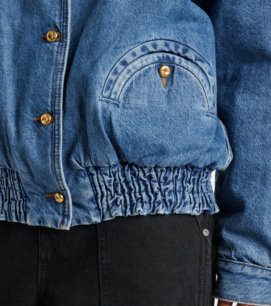 Blaze Milano Milano Nariida Sapphire denim bomber jacket