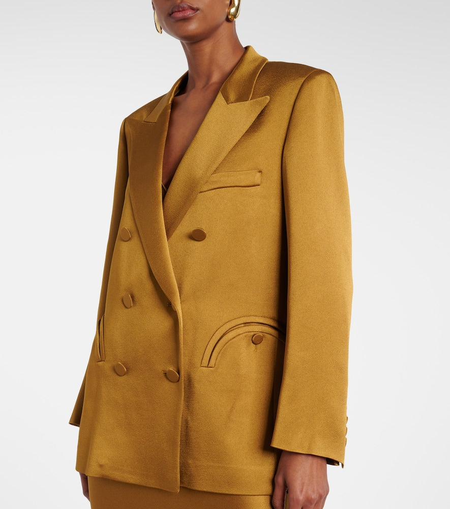 Blaze Milano Milano Novalis double-breasted satin blazer