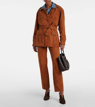 Blaze Milano Milano Viva Sahariana belted suede jacket