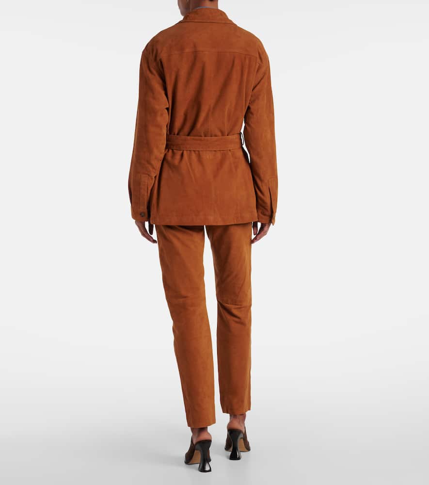 Blaze Milano Milano Viva Sahariana belted suede jacket