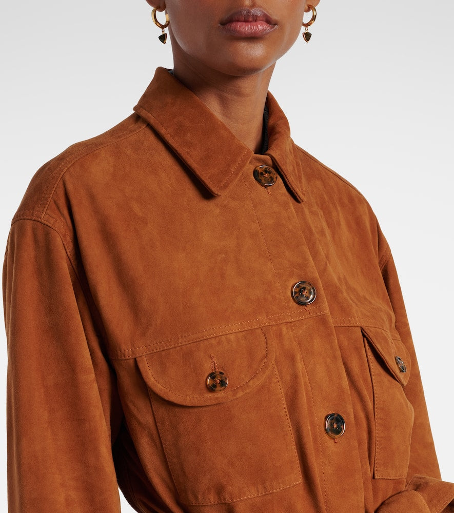 Blaze Milano Milano Viva Sahariana belted suede jacket