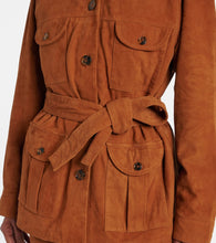 Blaze Milano Milano Viva Sahariana belted suede jacket