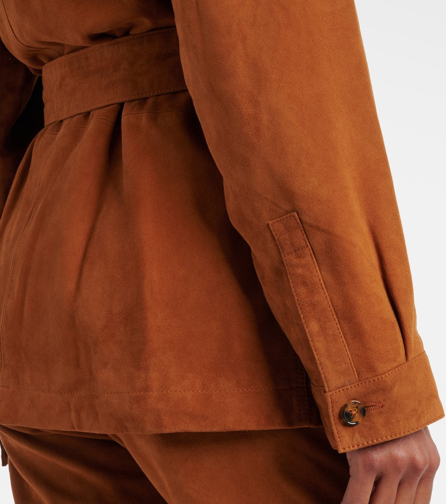 Blaze Milano Milano Viva Sahariana belted suede jacket