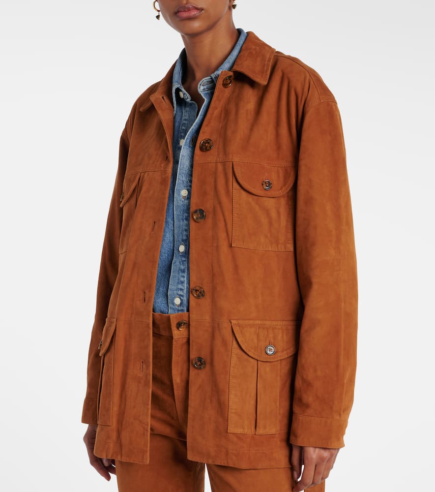 Blaze Milano Milano Viva Sahariana belted suede jacket