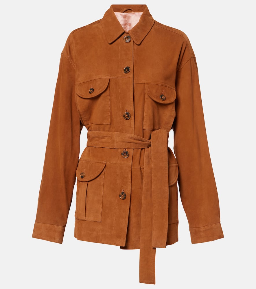 Blaze Milano Milano Viva Sahariana belted suede jacket