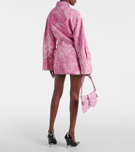 Blumarine Camouflage denim cargo jacket
