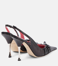 Blumarine Carla 105 leather slingback pumps