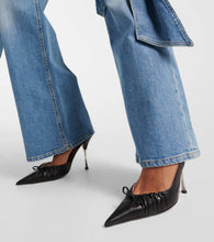 Blumarine Carla 105 leather slingback pumps