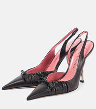 Blumarine Carla 105 leather slingback pumps