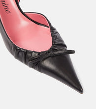 Blumarine Carla 105 leather slingback pumps