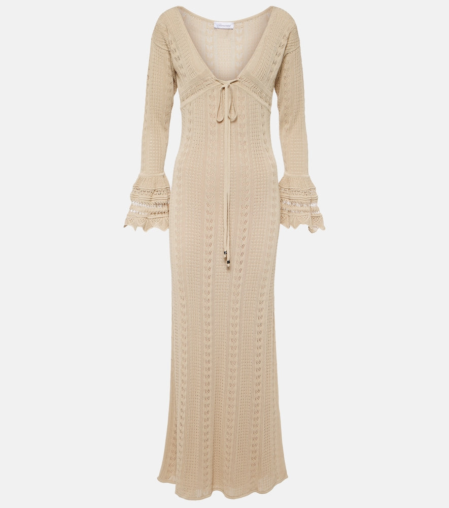 Blumarine Crochet maxi dress. Blumarine钩针编织长裙