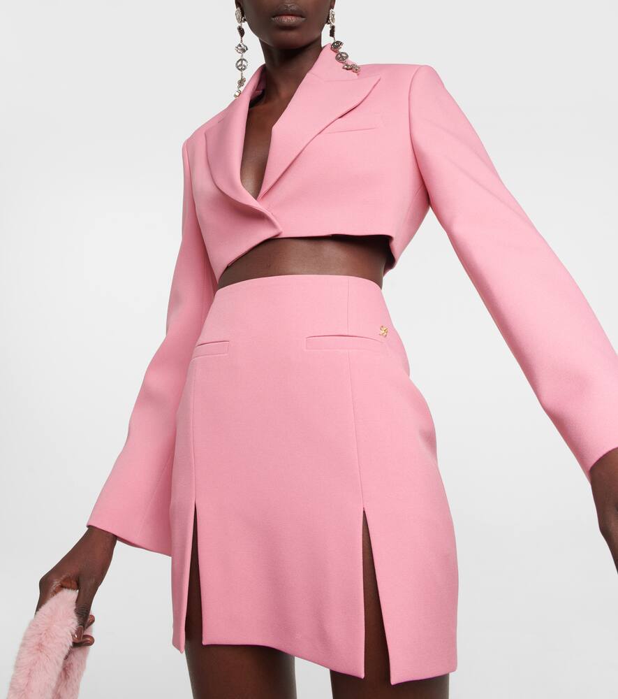 Blumarine Cropped cr√É¬™pe blazer