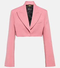 Blumarine Cropped cr√É¬™pe blazer