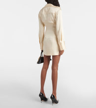 Blumarine Draped satin minidress