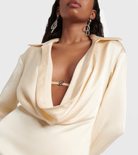 Blumarine Draped satin minidress