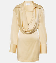 Blumarine Draped satin minidress. Blumarine 垂褶缎面迷你连衣裙