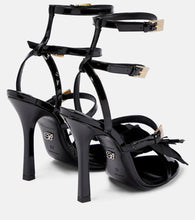 Blumarine Embellished patent leather sandals