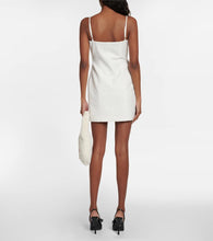 Blumarine Embellished satin minidress