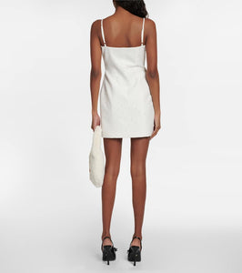 Blumarine Embellished satin minidress
