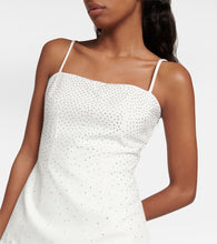 Blumarine Embellished satin minidress