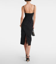 Blumarine Floral-appliqu√É¬© strapless midi dress