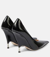 Blumarine Godiva leather pumps