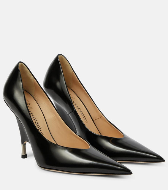 Blumarine Godiva leather pumps