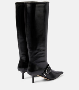 Blumarine Jeanne leather knee-high boots