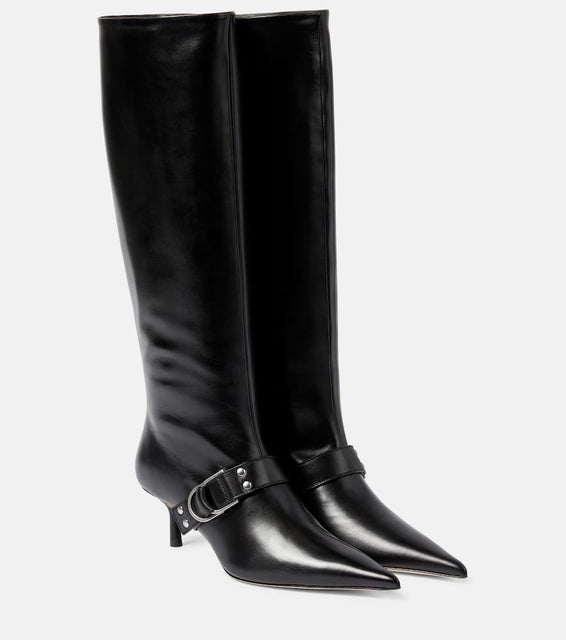 Blumarine Jeanne leather knee-high boots
