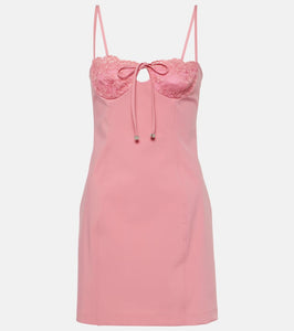 Blumarine Lace-trimmed minidress