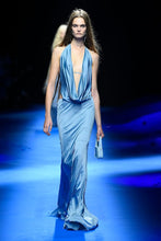 Blumarine Open-back satin gown