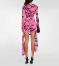 Blumarine Printed jersey minidress