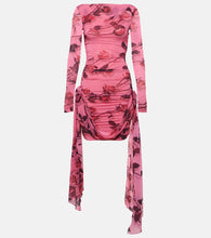 Blumarine Printed jersey minidress. Blumarine 印花针织迷你连衣裙