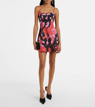 Blumarine Printed satin minidress
