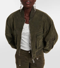 Blumarine Velvet bomber jacket