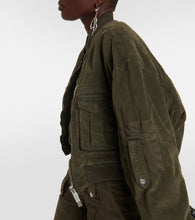 Blumarine Velvet bomber jacket