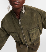 Blumarine Velvet bomber jacket