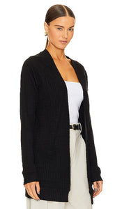 Bobi Pocket Cardigan in Black