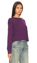 Bobi Tight Wrist Long Sleeve Top in Purple