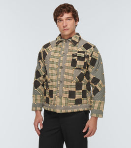 Bode Corduroy Nine Patch Quilt jacket