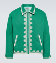 Bode Ripple embroidered cotton jacket