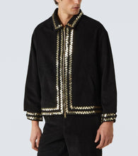 Bode Sequined cotton corduroy jacket