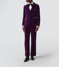 Bode Showcase cotton velvet suit jacket