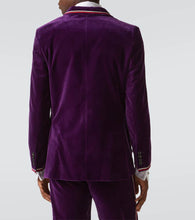 Bode Showcase cotton velvet suit jacket